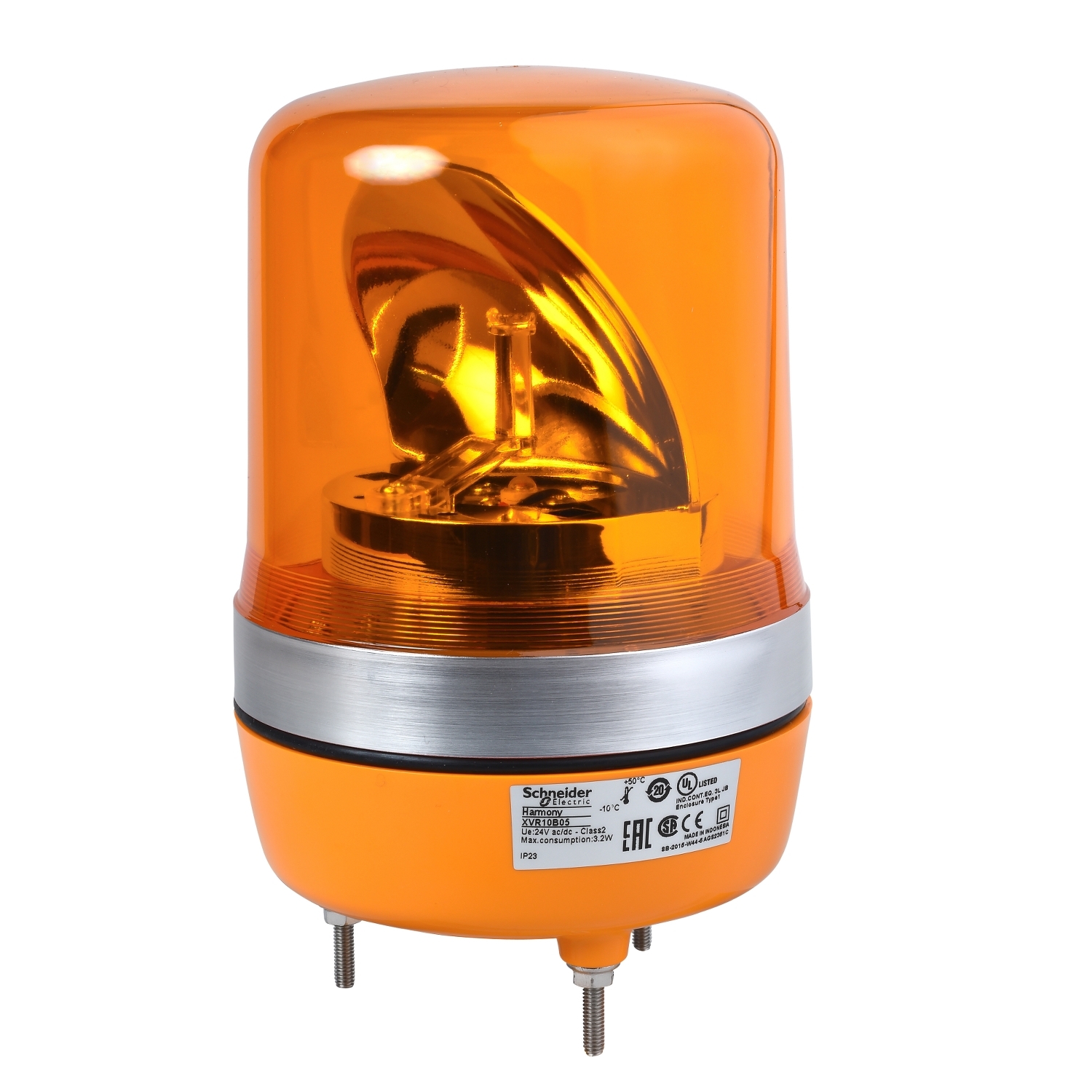 SQUARE D BEACON LIGHT 106MM ORG 24VAC/DC
